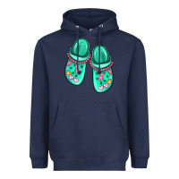 Navy nurse crocs Heavyweight Hoodie - MaliasSmallBusiness