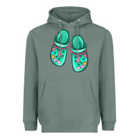 Sage nurse crocs Heavyweight Hoodie - MaliasSmallBusiness