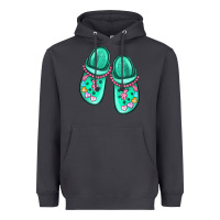 Smoke nurse crocs Heavyweight Hoodie - MaliasSmallBusiness