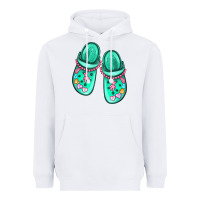 White nurse crocs Heavyweight Hoodie - MaliasSmallBusiness