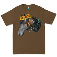 Cacao black and white western horse Premium Tee - RanaPortraitStore
