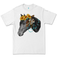 White black and white western horse Premium Tee - RanaPortraitStore