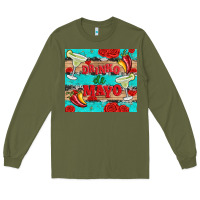 Army Green drinko de mayo Long Sleeve Tee - Artiststas
