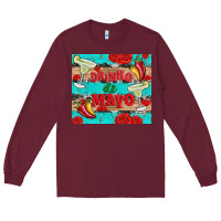 Burgundy drinko de mayo Long Sleeve Tee - Artiststas