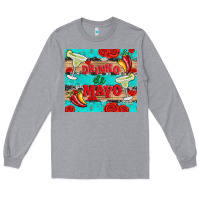 Heather Grey drinko de mayo Long Sleeve Tee - Artiststas