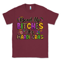 Burgundy bead up bitches it s mardi gras Classic Tee - LillyAllenDesigns