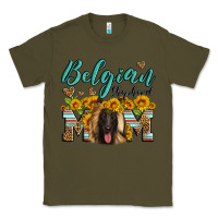 Army Green belgian shepherd mom Classic Tee - Artiststas