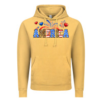 Vintage Mustard Western America Vintage Hoodie - Neo Western