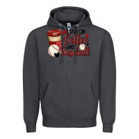 Smoke i run on coffee and baseball Zipper Hoodie - MaliasSmallBusiness