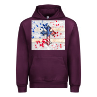 Mauve Wine 4th of july flag cross Urban Hoodie - TumblerDesignByShophia