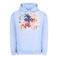 Pigment Grape Ice 4th of july flag cross Urban Hoodie - TumblerDesignByShophia