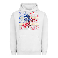 Pigment Lunar Rock 4th of july flag cross Urban Hoodie - TumblerDesignByShophia