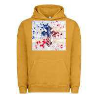 Pigment Peanut Butter 4th of july flag cross Urban Hoodie - TumblerDesignByShophia