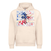 Sandshell 4th of july flag cross Urban Hoodie - TumblerDesignByShophia
