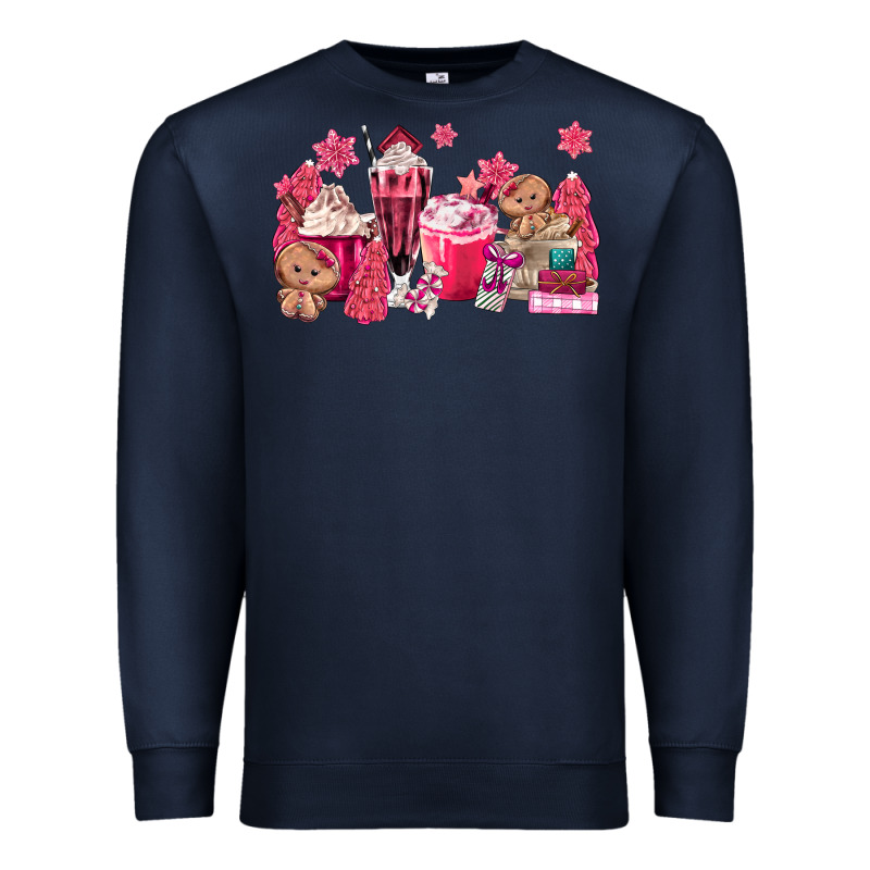 Pink Gingerbread Coffee Premium Sweatshirt by MaliasSmallBusiness | Teevron