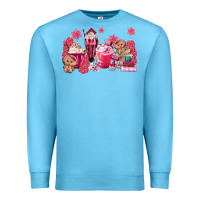 Ocean Blue pink gingerbread coffee Premium Sweatshirt - MaliasSmallBusiness