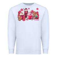 White pink gingerbread coffee Premium Sweatshirt - MaliasSmallBusiness