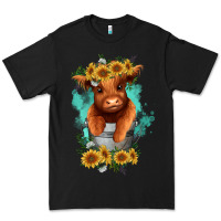 Black baby cow in a bucket Premium Tee - RanaPortraitStore