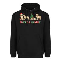 Black furry and bright Heavyweight Hoodie - MaliasSmallBusiness