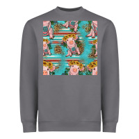 Storm turquoise baby pig seamless pattern Heavyweight Sweatshirt - HRA Design Shop