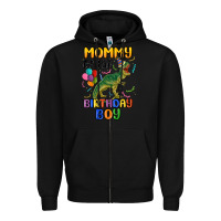 Black mommy of the birthday boy Zipper Hoodie - MaliasSmallBusiness