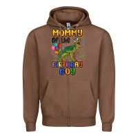Chestnut mommy of the birthday boy Zipper Hoodie - MaliasSmallBusiness