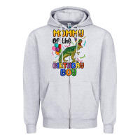 Heather Grey mommy of the birthday boy Zipper Hoodie - MaliasSmallBusiness