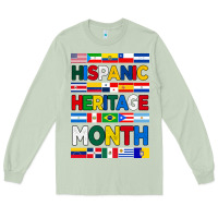 Matcha hispanic haritage month flags Long Sleeve Tee - BundleAndBundleShop