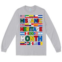 Moon Dust hispanic haritage month flags Long Sleeve Tee - BundleAndBundleShop