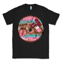 Black nurse round earrings Classic Tee - BundleAndBundleShop