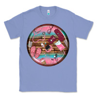 Colony Blue nurse round earrings Classic Tee - BundleAndBundleShop