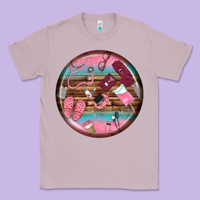 Nurse Round Earrings Classic Tee Designed By Bundleandbundleshop