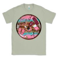 Matcha nurse round earrings Classic Tee - BundleAndBundleShop