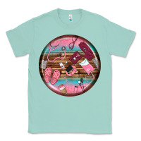 Seafoam nurse round earrings Classic Tee - BundleAndBundleShop