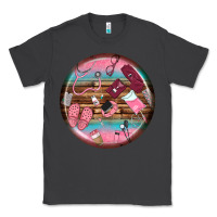 Smoke nurse round earrings Classic Tee - BundleAndBundleShop