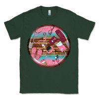 Sports Green nurse round earrings Classic Tee - BundleAndBundleShop