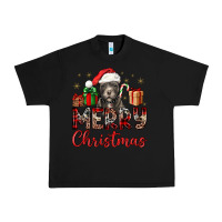 Black merry christmas pitbull Urban Heavy Tee - JahusDesignShop