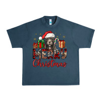 Midnight Navy merry christmas pitbull Urban Heavy Tee - JahusDesignShop