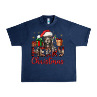 Navy merry christmas pitbull Urban Heavy Tee - JahusDesignShop