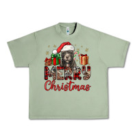 Oil Green merry christmas pitbull Urban Heavy Tee - JahusDesignShop