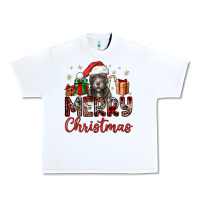 White merry christmas pitbull Urban Heavy Tee - JahusDesignShop
