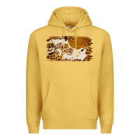 Antique Gold leopard cowhide brushstroke Premium Hoodie - Jasminsmagicworld