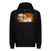 Black leopard cowhide brushstroke Premium Hoodie - Jasminsmagicworld