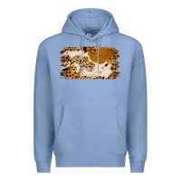 Colony Blue leopard cowhide brushstroke Premium Hoodie - Jasminsmagicworld