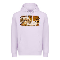 Lilac leopard cowhide brushstroke Premium Hoodie - Jasminsmagicworld