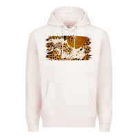Pale Pink leopard cowhide brushstroke Premium Hoodie - Jasminsmagicworld