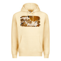 Pina Colada leopard cowhide brushstroke Premium Hoodie - Jasminsmagicworld