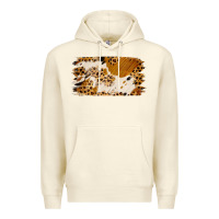 Sandshell leopard cowhide brushstroke Premium Hoodie - Jasminsmagicworld