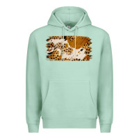 Seafoam leopard cowhide brushstroke Premium Hoodie - Jasminsmagicworld