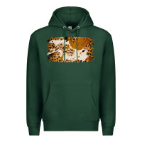 Sports Green leopard cowhide brushstroke Premium Hoodie - Jasminsmagicworld